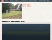 Tablet Screenshot of greenvalleybaptists.com